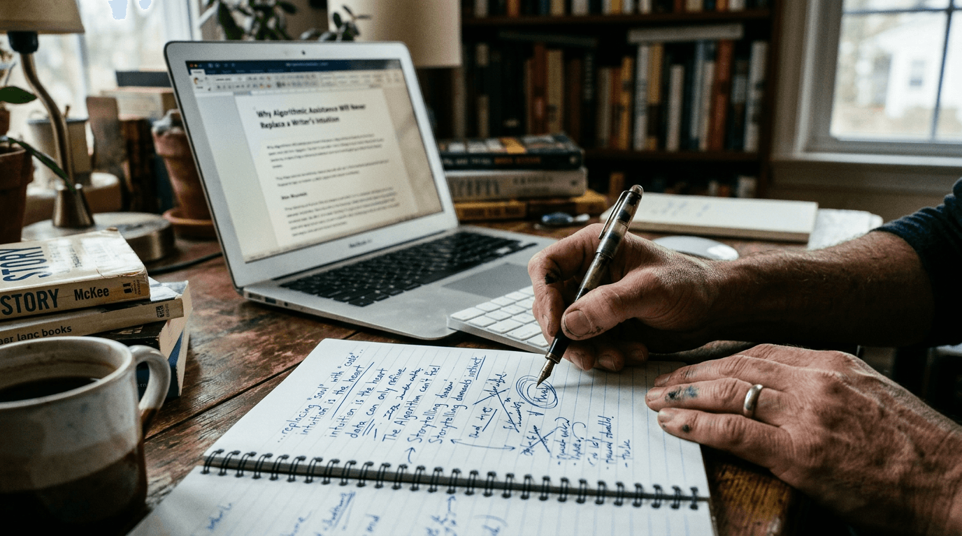 Cinematic workflow still, second angle, 35mm film grain