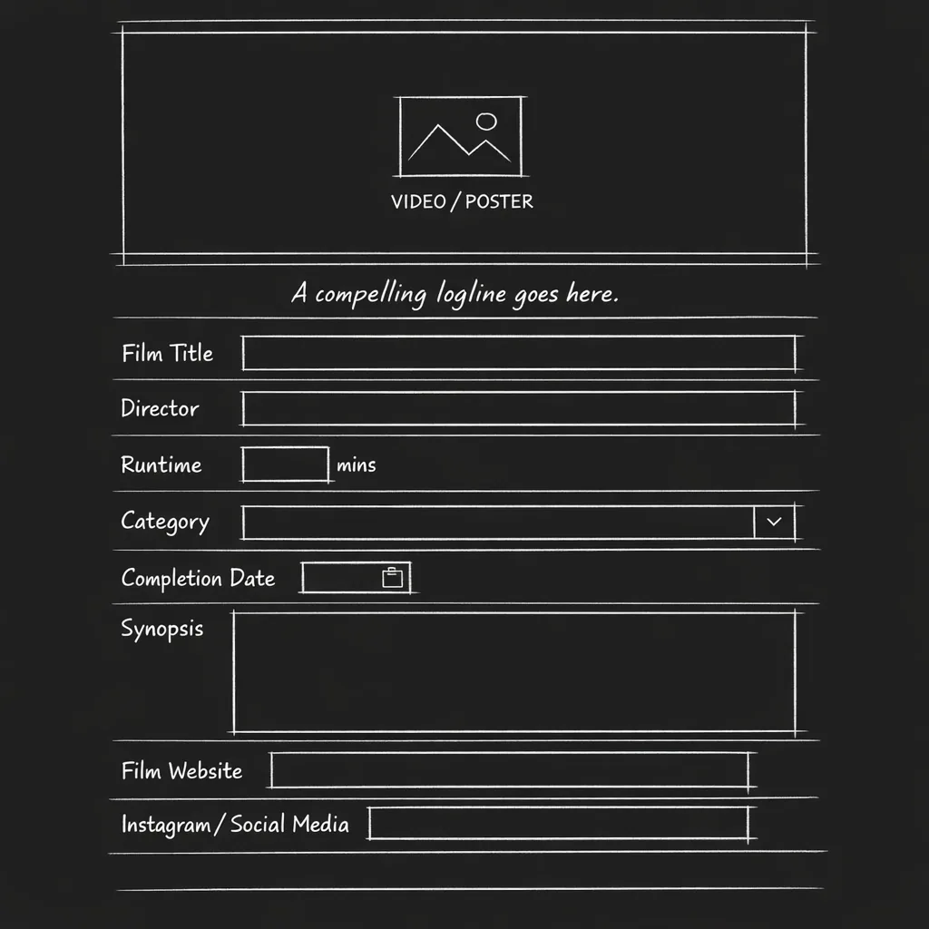 FilmFreeway project page mock-up