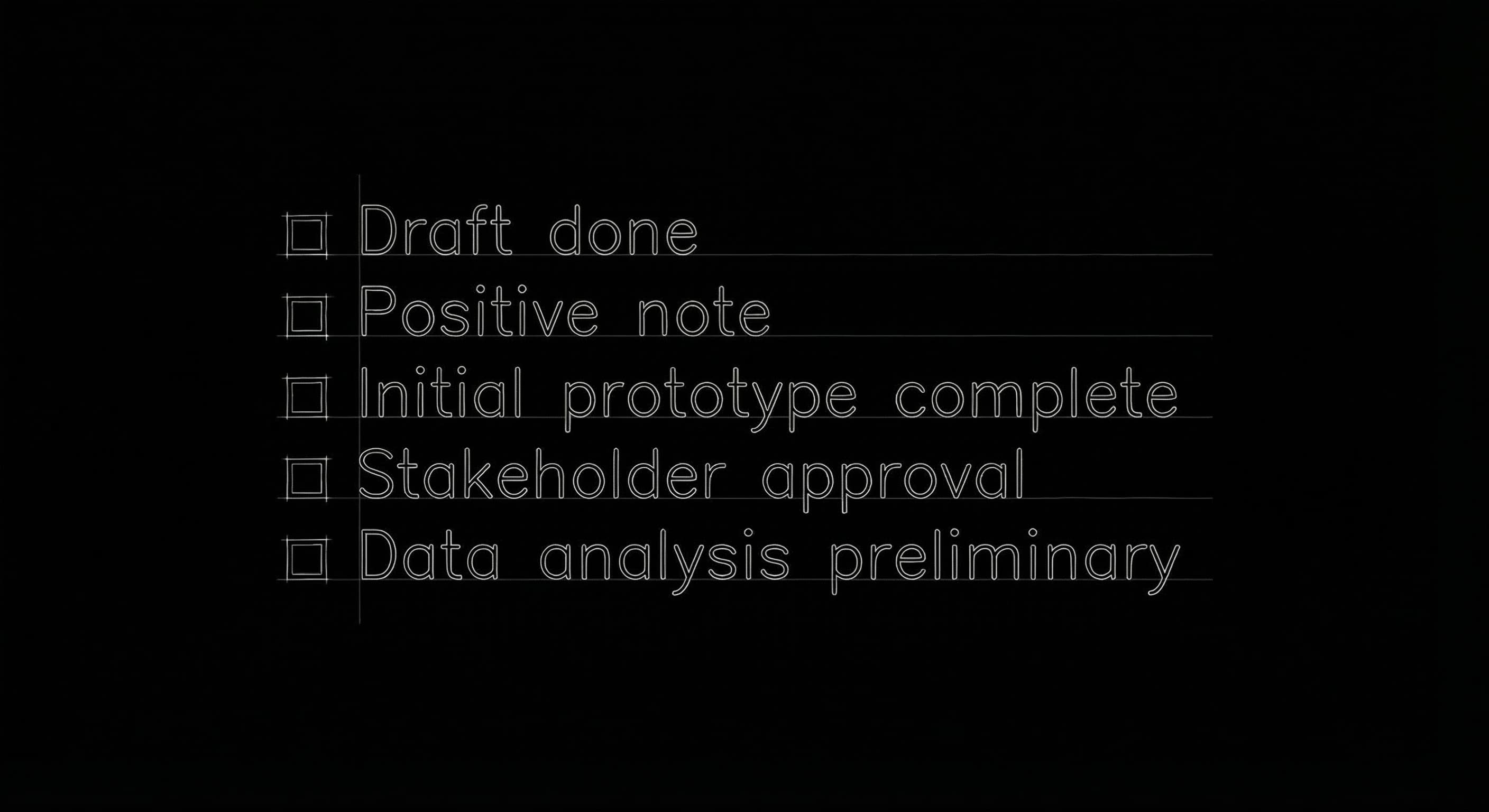 Evidence list: wins and progress