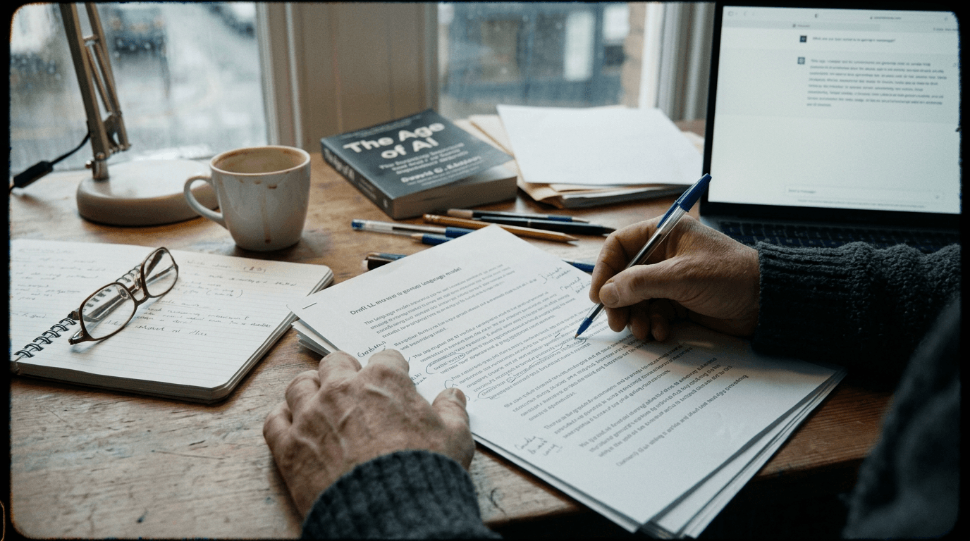 Cinematic workflow still, second angle, 35mm film grain