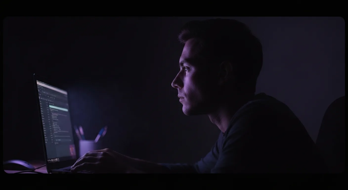 Script to video vs script to timeline and stills; dark technical sketch