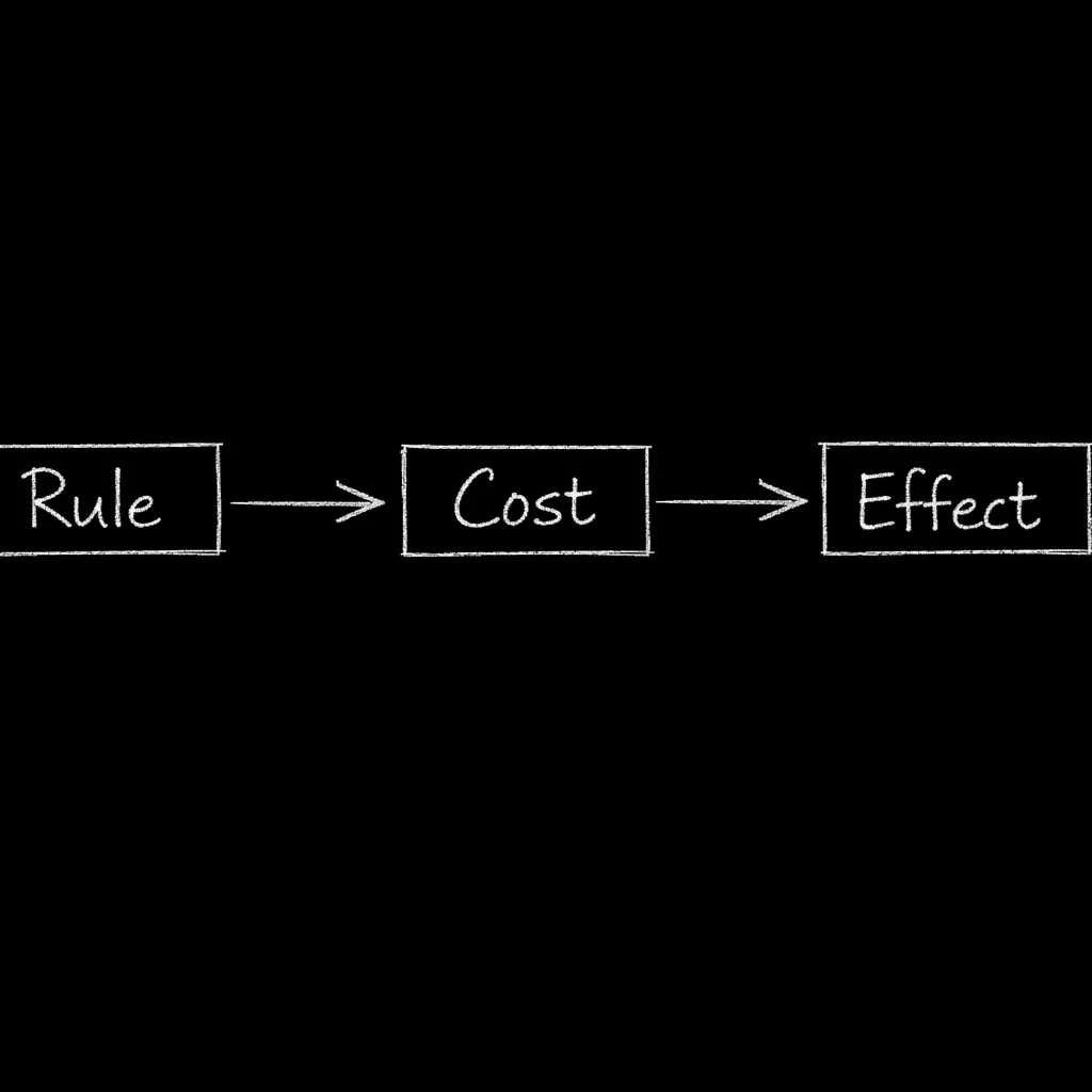 Rules and limits as a simple diagram