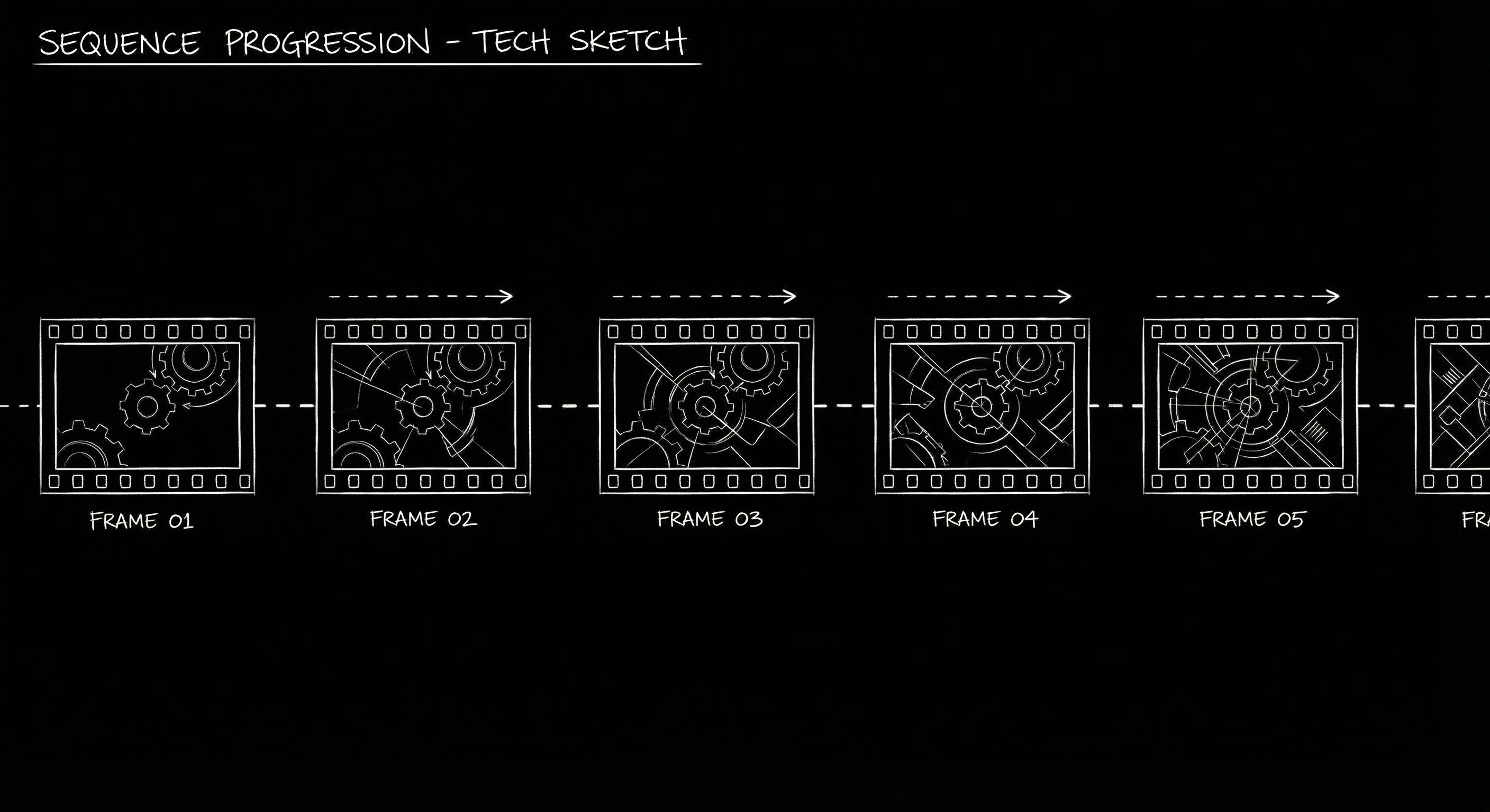 Montage: sequence of film frames