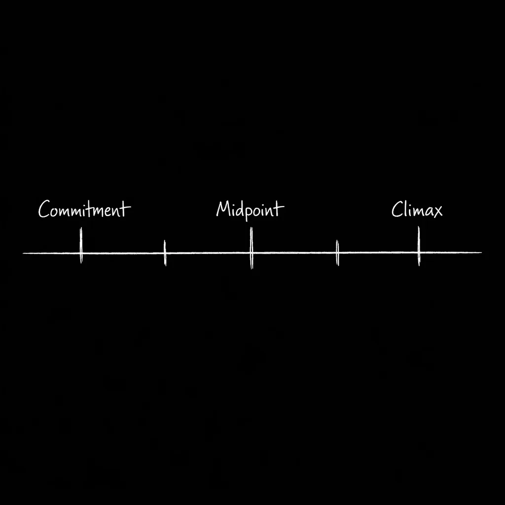 Act structure diagram with act-outs marked