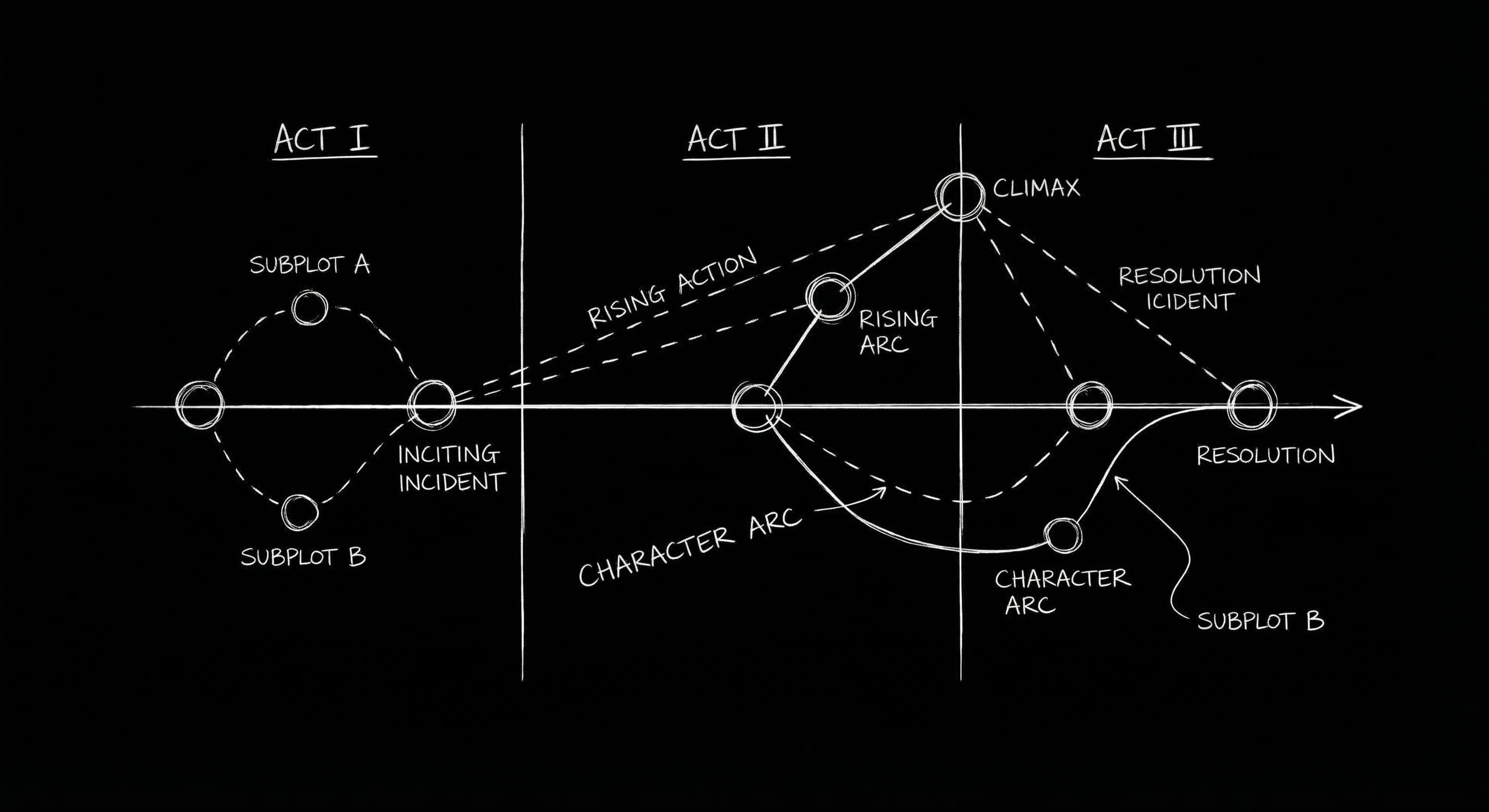 Outline structure for a 60-minute drama pilot