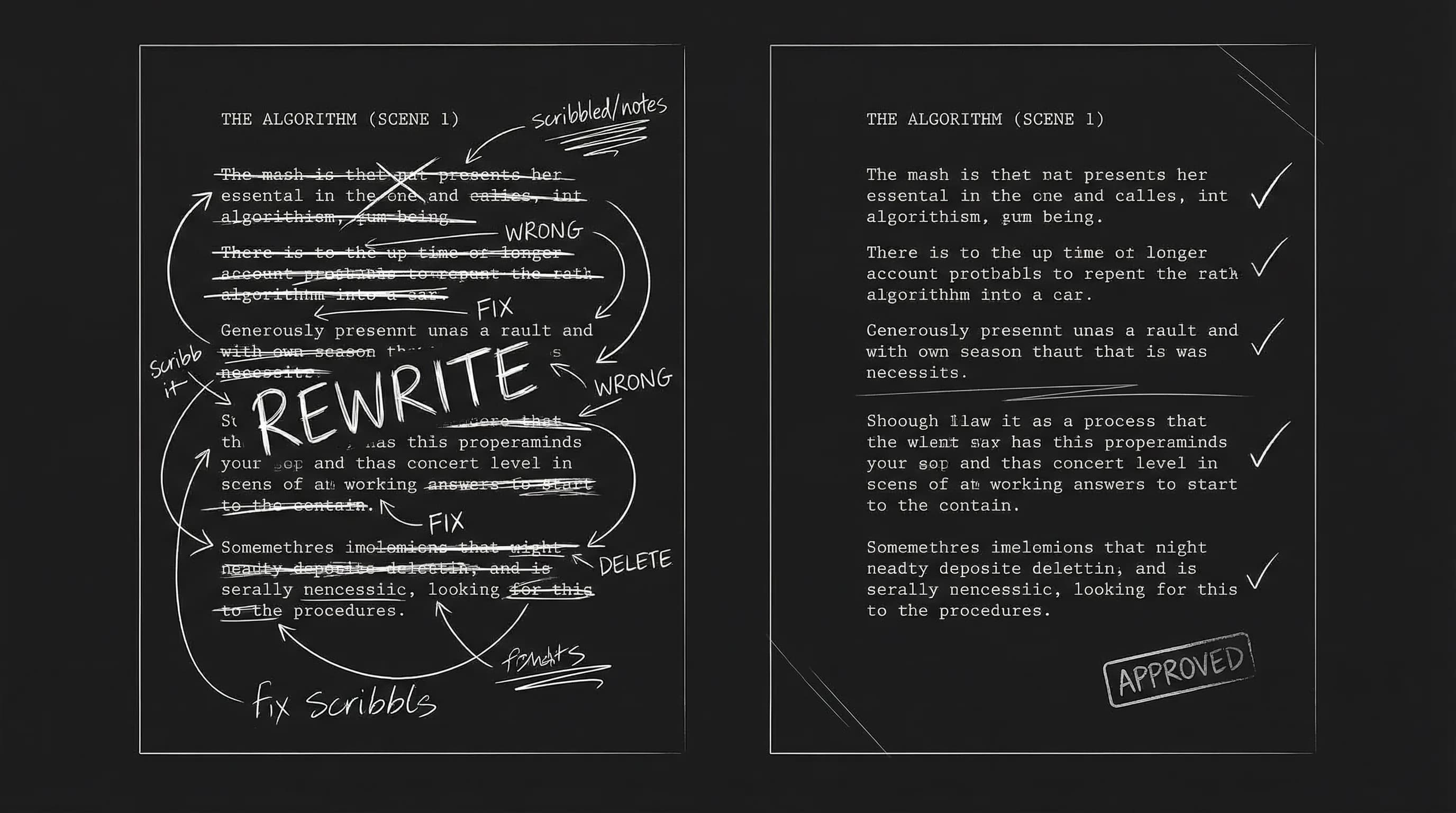 Rewriting process: tackling draft 2