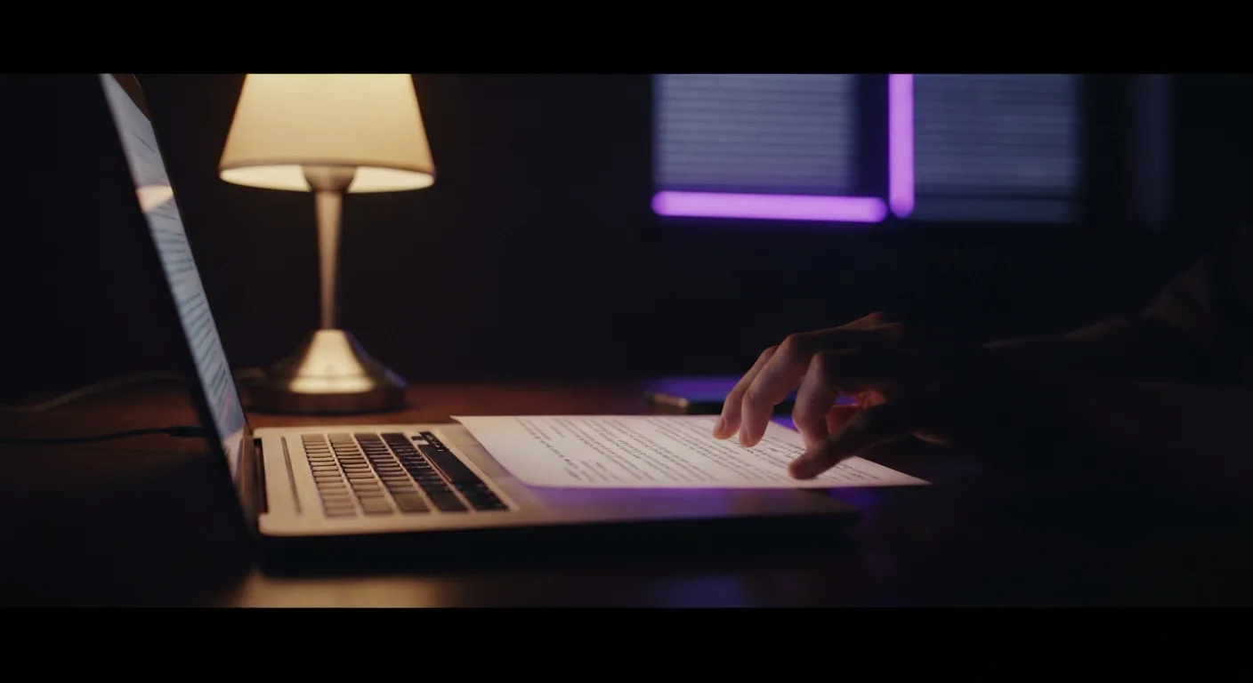 Keyboard and script elements: shortcuts for character names and locations in a dark technical sketch style