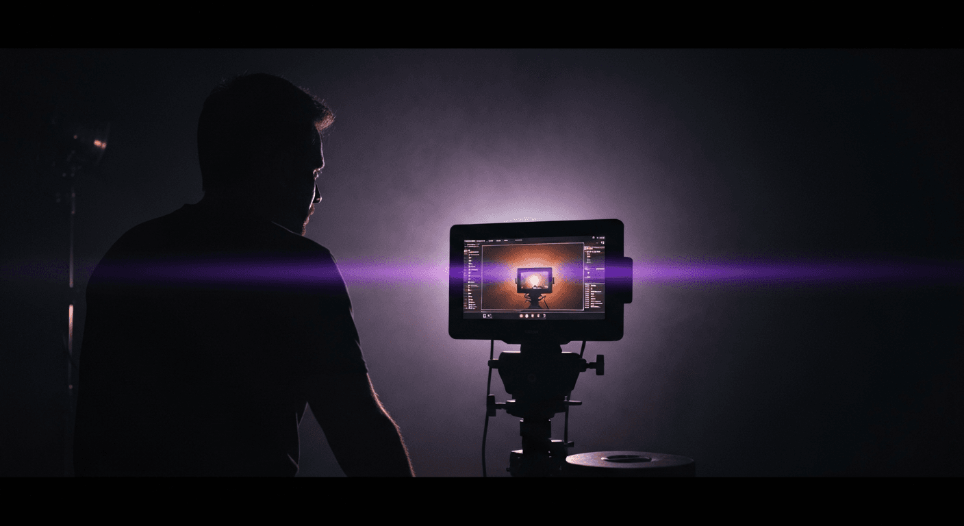 Seedance 2.5 coming to ScreenWeaver: a director reviewing a 4K cinematic shot on a film set, script-linked AI video generation
