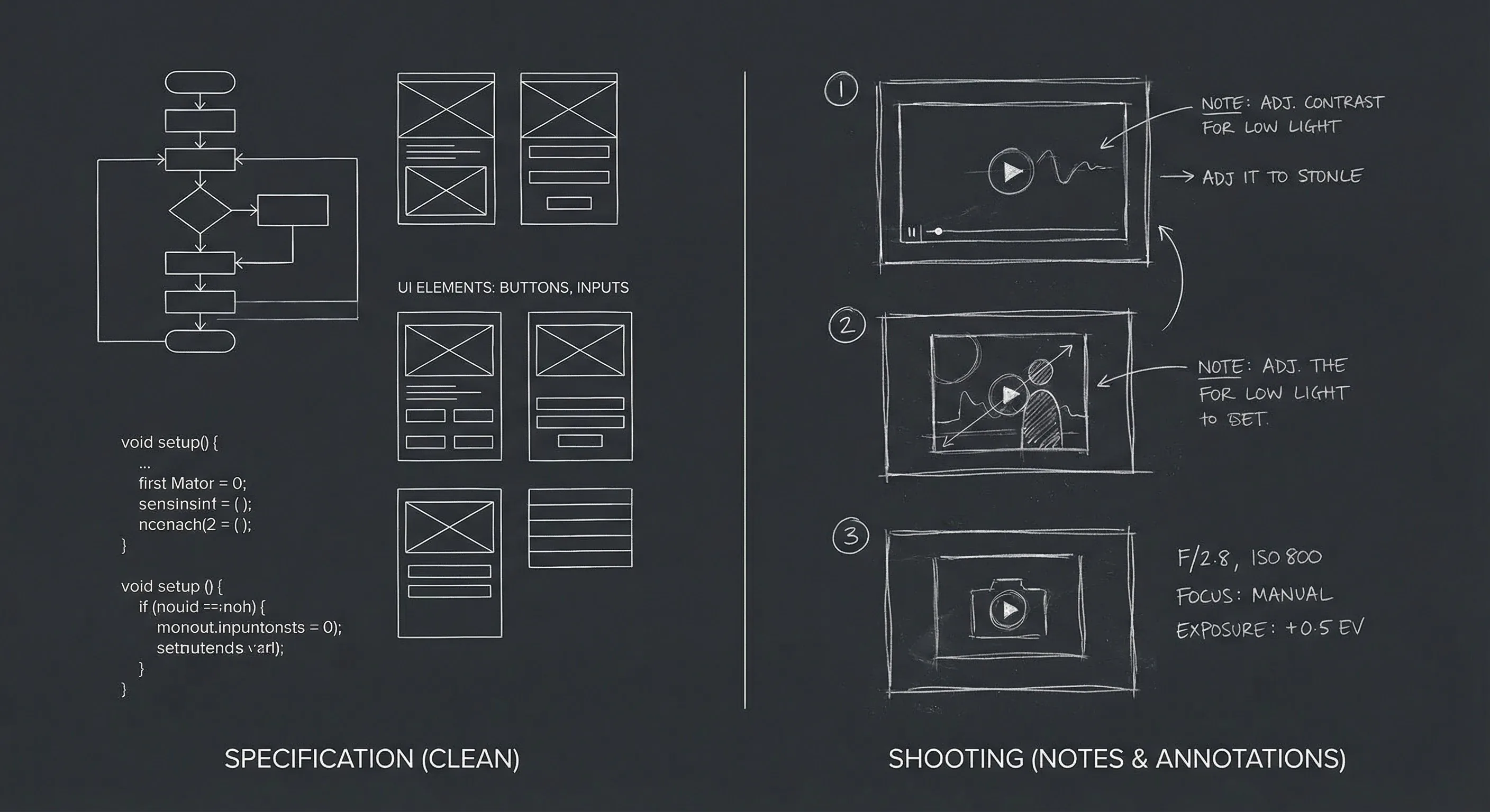 Spec script versus shooting script on the page