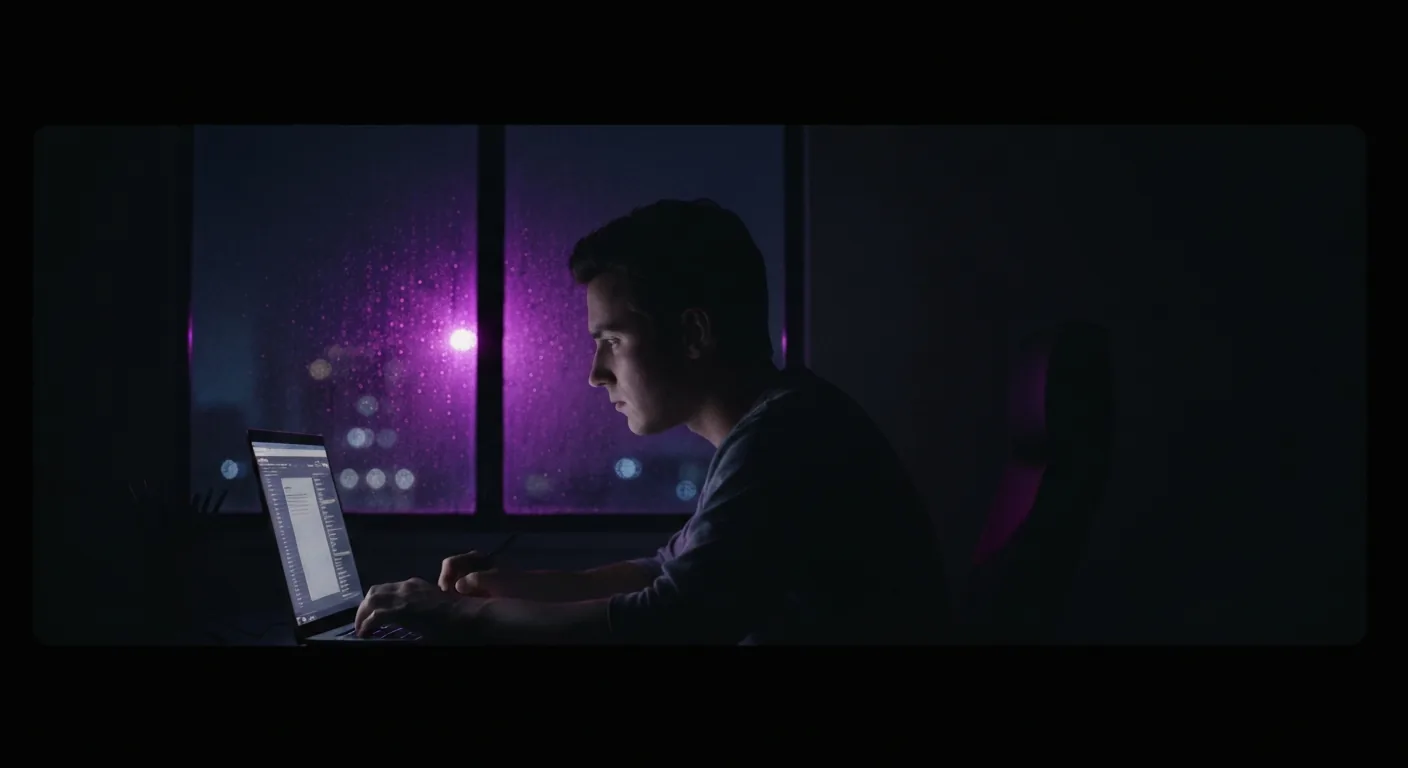 Timeline and script as one object; clarity without generation; dark mode technical sketch