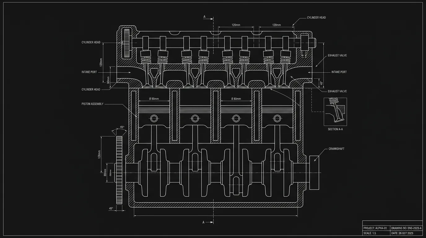 Light position: in front, not behind; dark mode technical sketch
