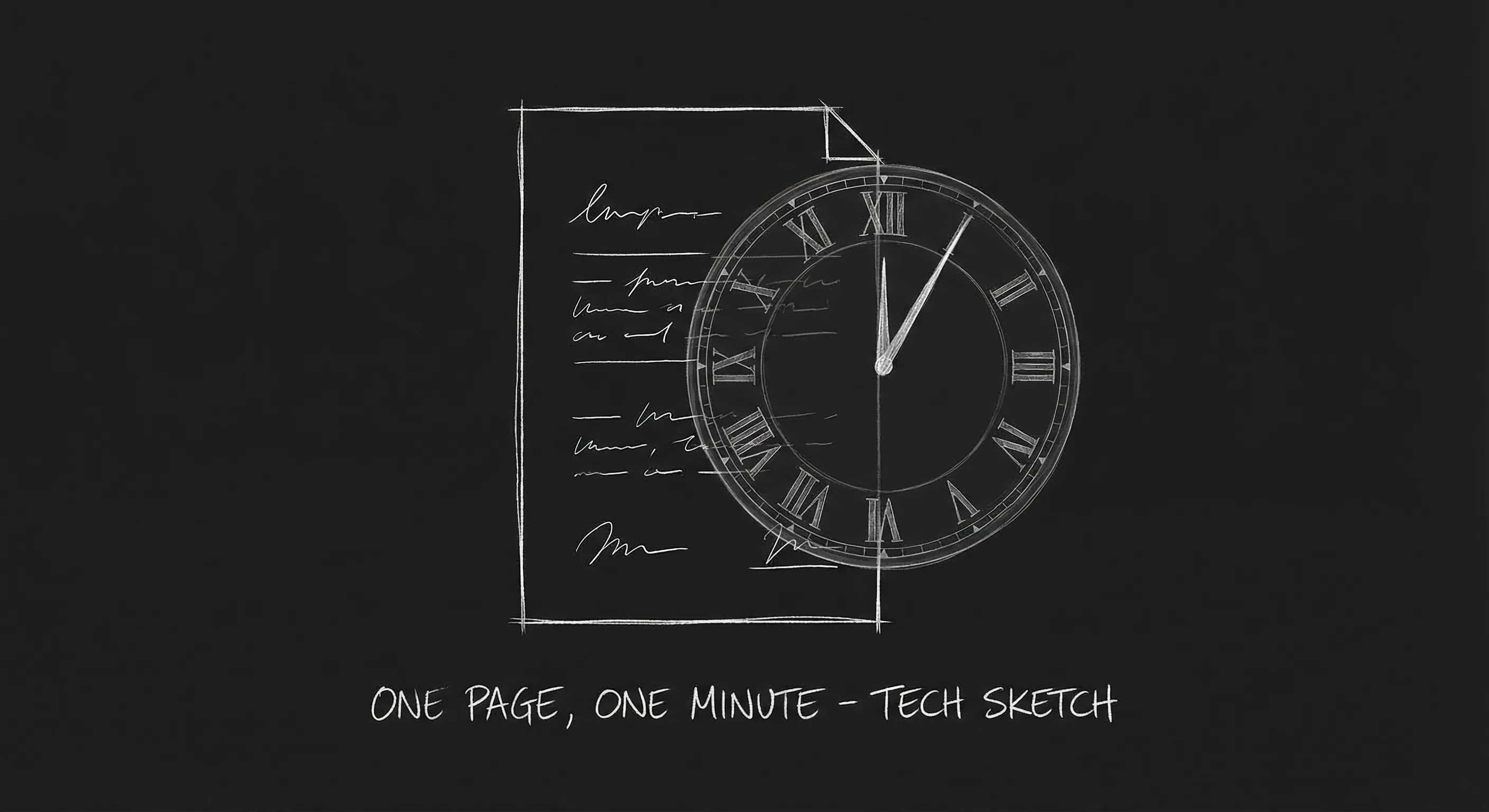 One page, one minute