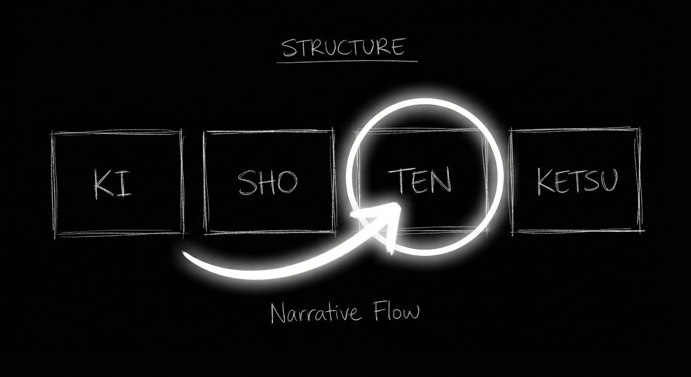 Ki-Shō-Ten-Ketsu with Ten as reframe