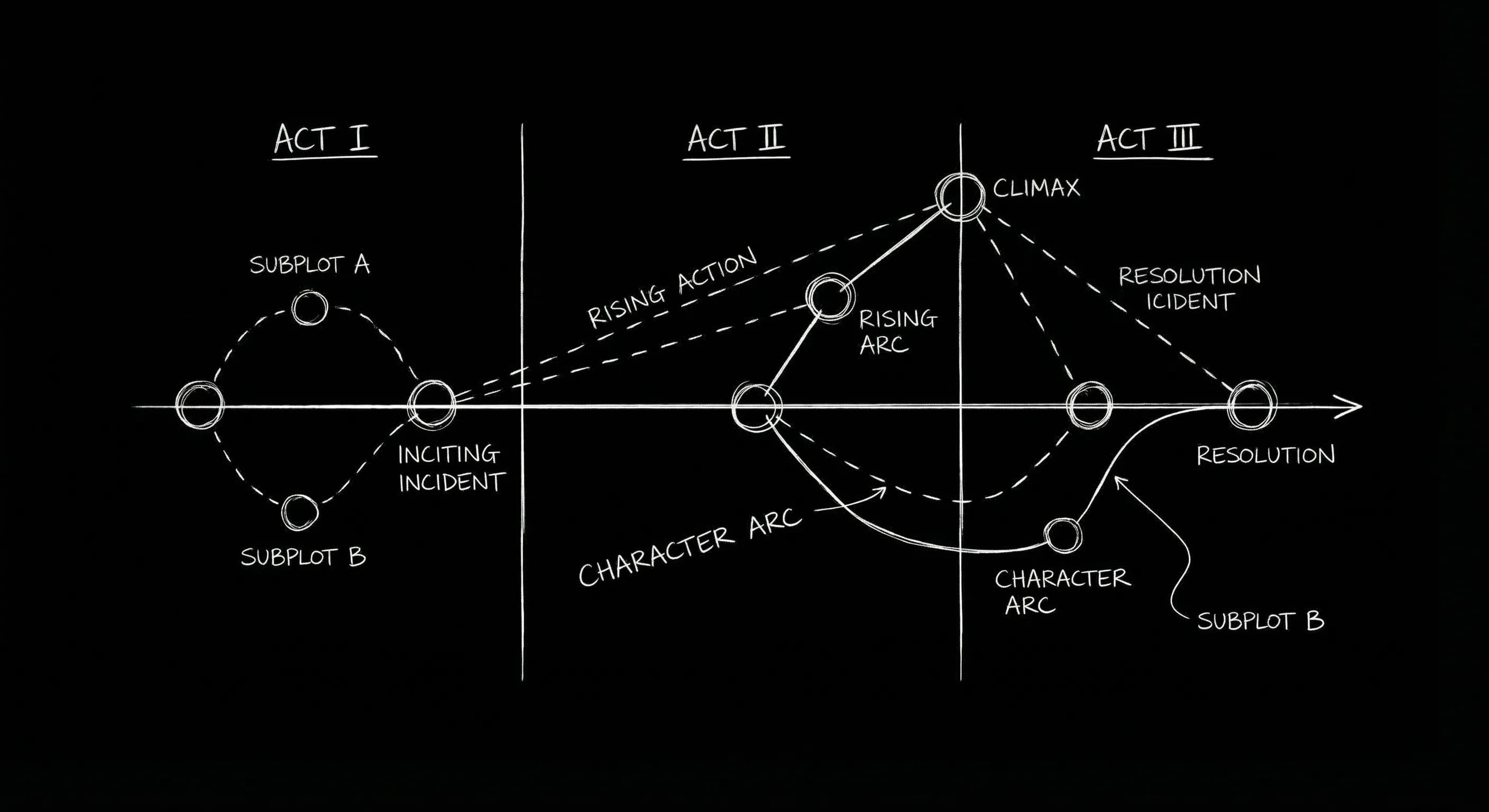 Outline structure for a 60-minute drama pilot