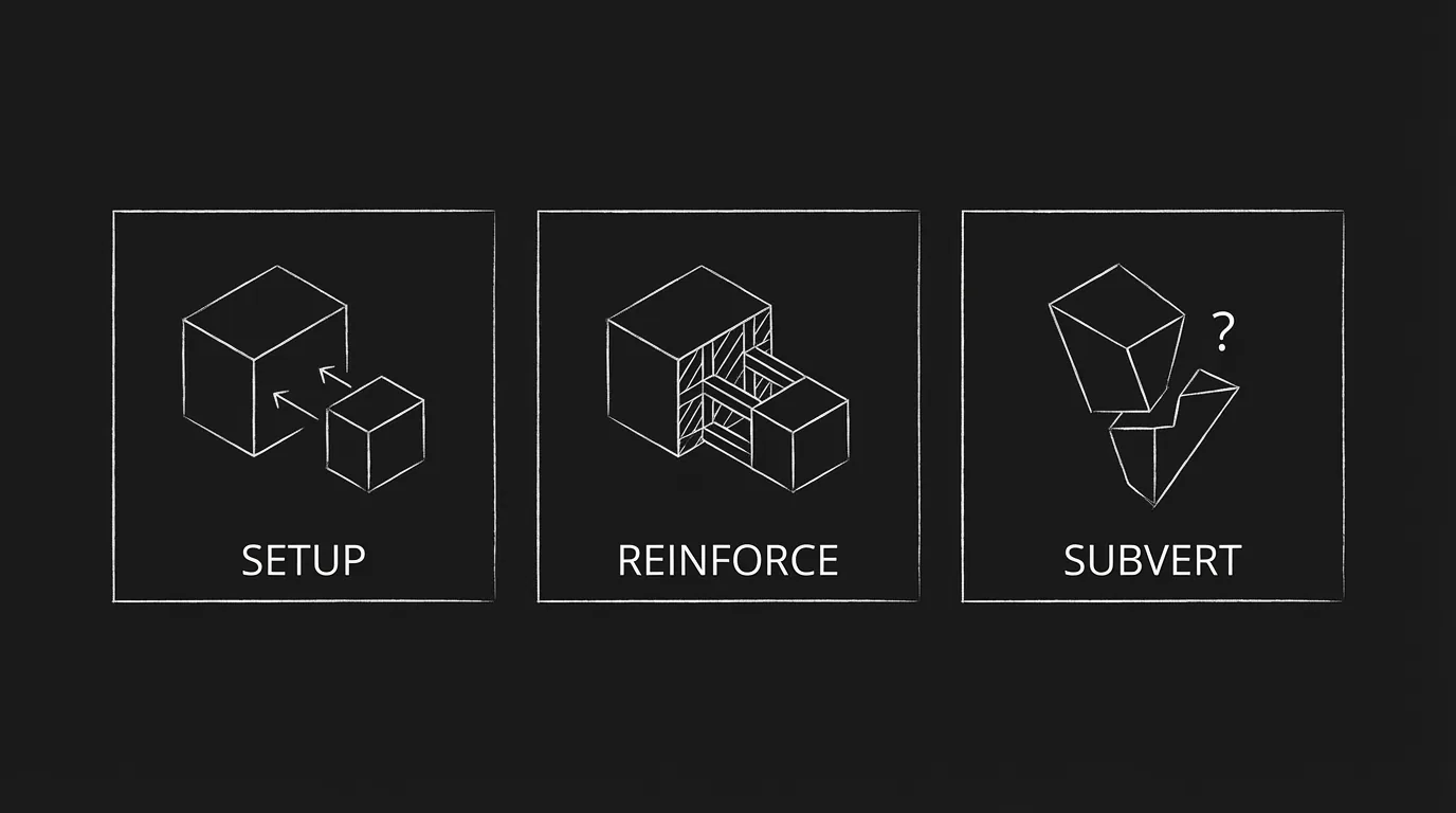 The Rule of Three in Comedy: Setup, Reinforce, Subvert | ScreenWeaver Blog
