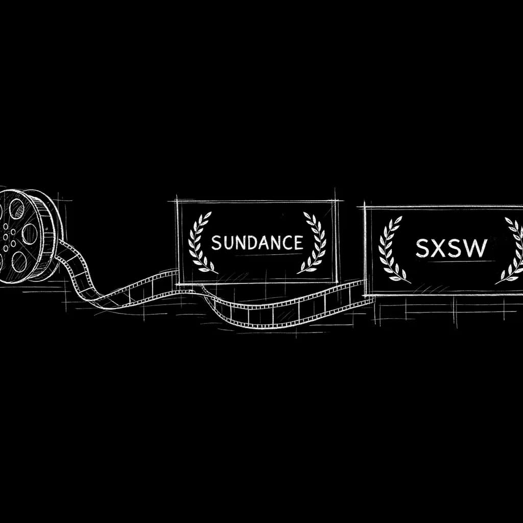 Short film reel to Sundance and SXSW; dark mode technical sketch