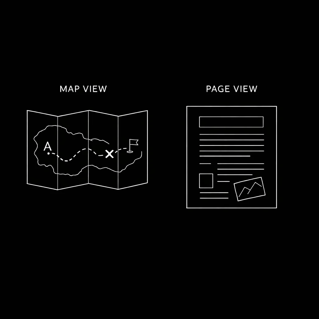 One story, two views: timeline and script as the same object; clarity without generation