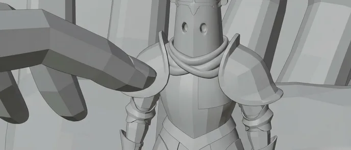 Storyboard frame of the touch close-up, in grey