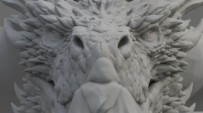 Storyboard frame of the face-off, in grey