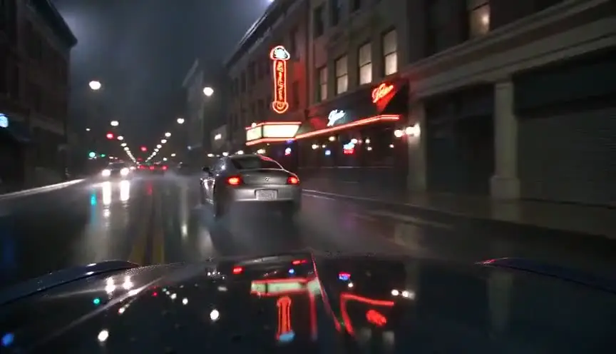 Chase car shot